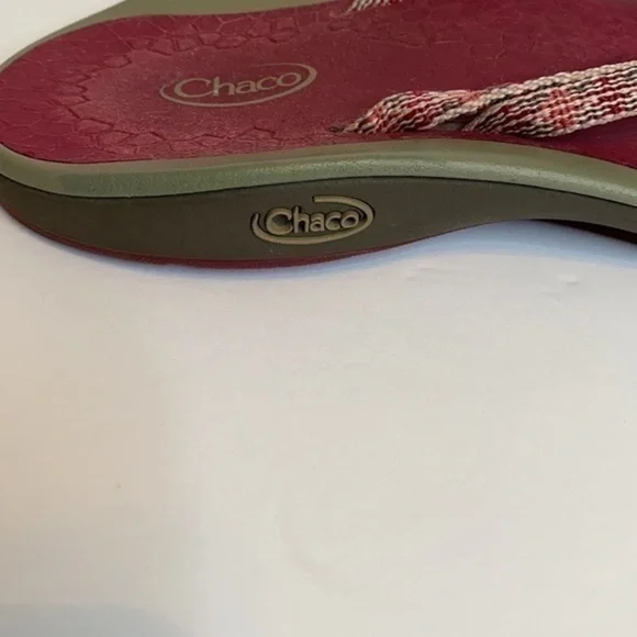 Chaco Flip Flop Pink Sandals Size 7 - Picture 4 of 7